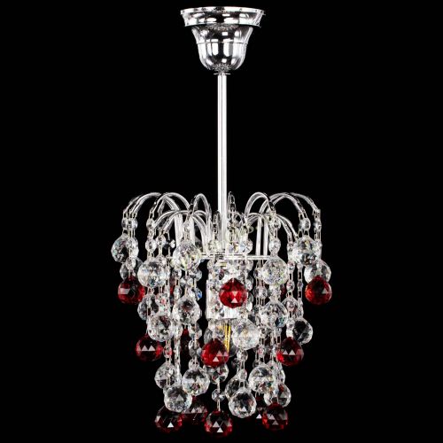 Люстра Зима шар красная в Саратове Гусь Хрустальный