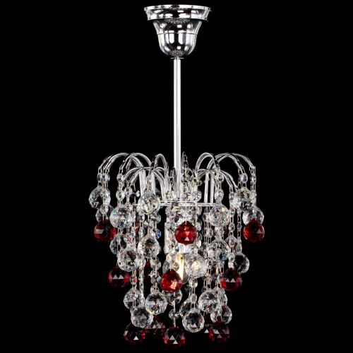 Люстра Зима шар красная в Саратове Гусь Хрустальный