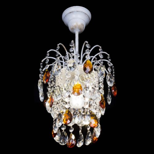 Люстра Зима журавлик чайная (белая патина) в Саратове Гусь Хрустальный