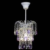 Люстра Зима журавлик фиолетовая (белая патина) в Саратове