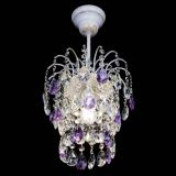 Люстра Зима журавлик фиолетовая (белая патина) в Саратове