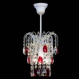 Люстра Зима журавлик красная (белая патина) в Саратове