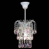 Люстра Зима журавлик розовая (белая патина) в Саратове