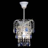 Люстра Зима журавлик синяя (белая патина) в Саратове