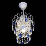 Люстра Зима журавлик синяя (белая патина) в Саратове