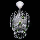 Люстра Зима журавлик зеленая (белая патина) в Саратове