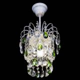 Люстра Зима журавлик зеленая (белая патина) в Саратове