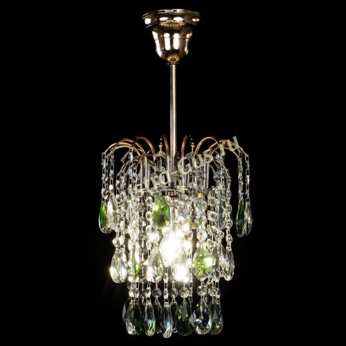 Люстра Зима журавлик зеленая в Саратове Гусь Хрустальный