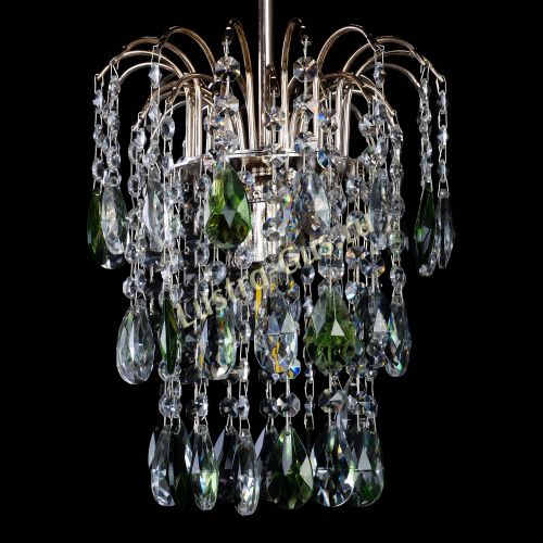 Люстра Зима журавлик зеленая в Саратове Гусь Хрустальный