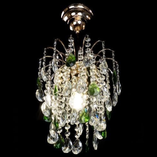 Люстра Зима журавлик зеленая в Саратове Гусь Хрустальный