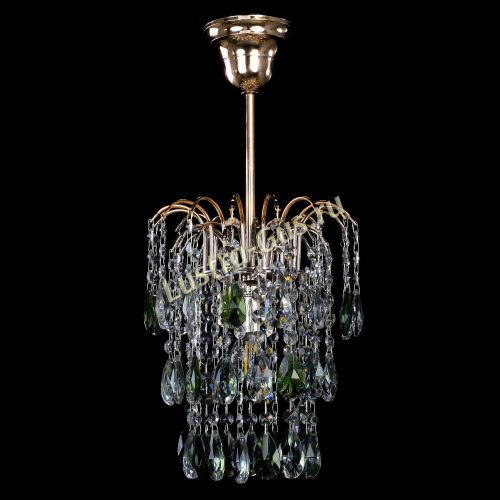 Люстра Зима журавлик зеленая в Саратове Гусь Хрустальный