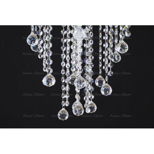 Люстра Катерина Космос 5 ламп шар 30 мм длинная  в Саратове Гусь Хрустальный