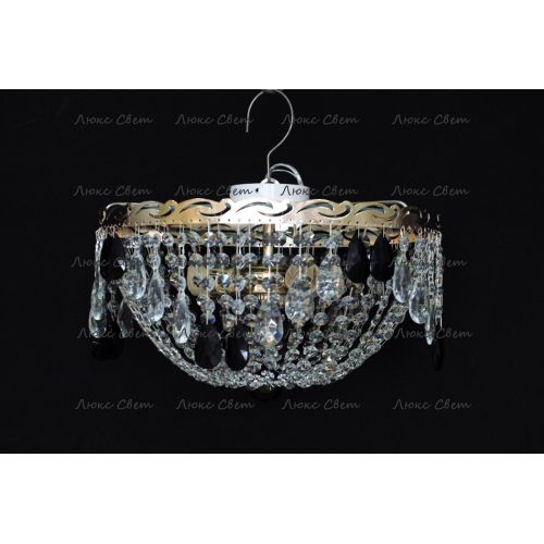 Люстра Анжелика журавлик черная в Саратове Гусь Хрустальный