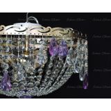 Люстра Анжелика журавлик фиолетовая в Саратове