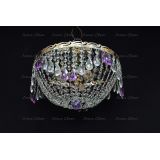 Люстра Анжелика журавлик фиолетовая в Саратове