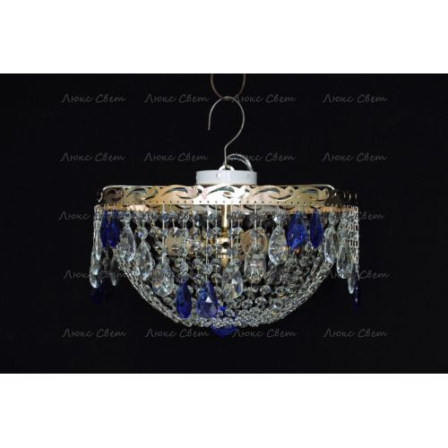 Люстра Анжелика журавлик синяя в Саратове Гусь Хрустальный