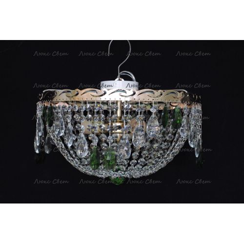Люстра Анжелика журавлик зеленая в Саратове Гусь Хрустальный