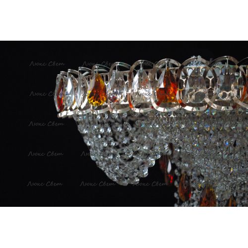 Люстра Водоворот + низ цветная в Саратове Гусь Хрустальный