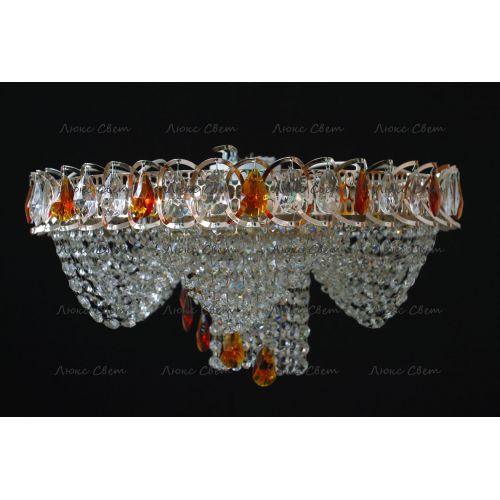 Люстра Водоворот + низ цветная в Саратове Гусь Хрустальный