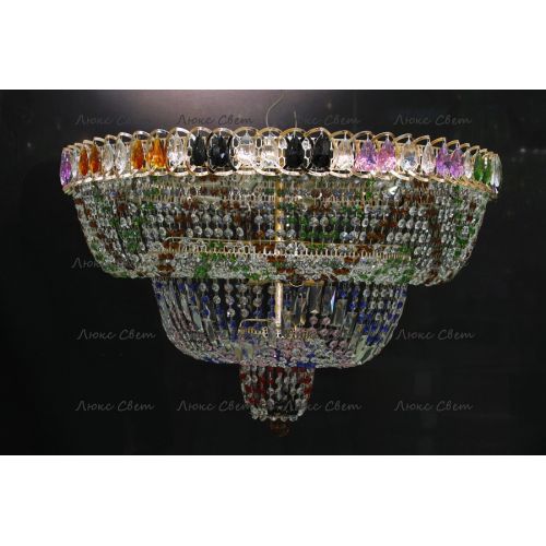 Люстра Водопад Колор 80 см в Саратове Гусь Хрустальный