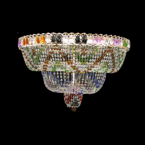 Люстра Водопад Колор 80 см в Саратове Гусь Хрустальный