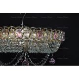 Люстра Кольцо блин розовая в Саратове