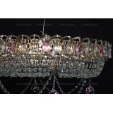 Люстра Кольцо блин розовая в Саратове