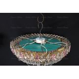 Люстра Кольцо блин розовая в Саратове