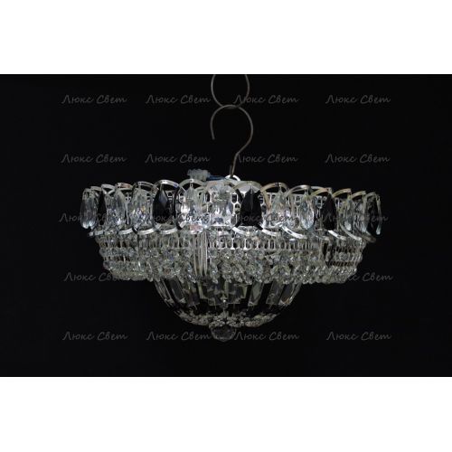 Люстра Кольцо Купол черная в Саратове Гусь Хрустальный