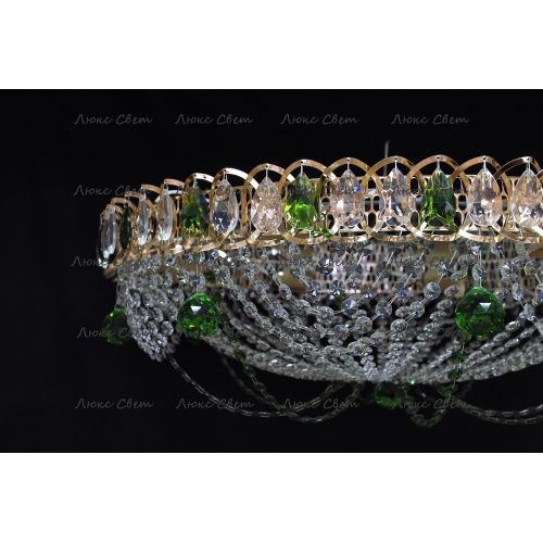 Люстра Водоворот роза зеленая в Саратове Гусь Хрустальный