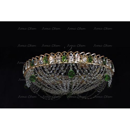 Люстра Водоворот роза зеленая в Саратове Гусь Хрустальный