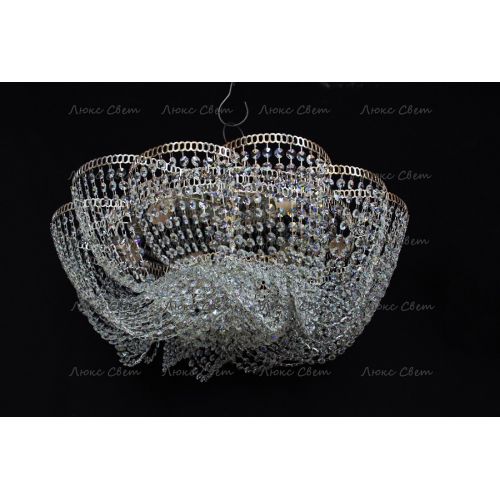 Люстра Лотос Елена розовая в Саратове Гусь Хрустальный