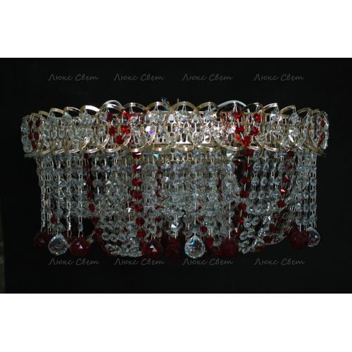 Люстра Водоворот Мария красная  в Саратове Гусь Хрустальный