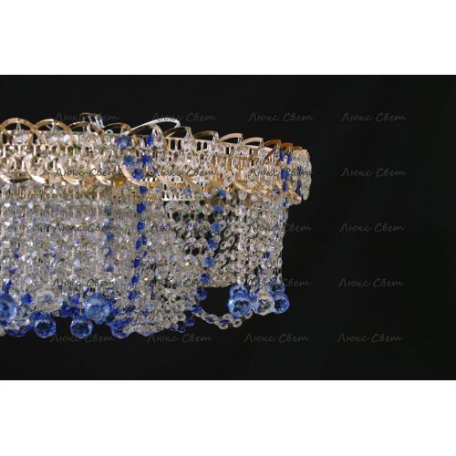 Люстра Водоворот Мария синяя в Саратове Гусь Хрустальный