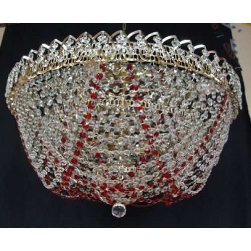 Люстра Водопад роза цветная в Саратове Гусь Хрустальный