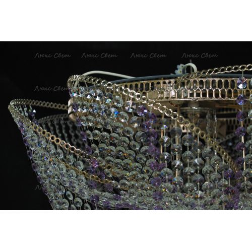 Люстра Космос № 2 фиолетовая в Саратове Гусь Хрустальный