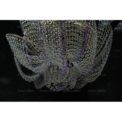 Люстра Космос № 2 фиолетовая в Саратове Гусь Хрустальный