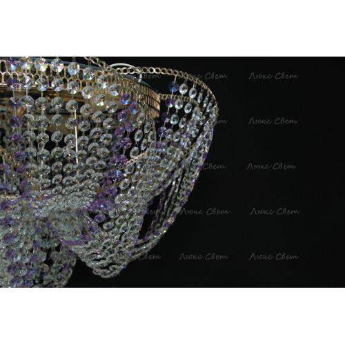 Люстра Космос № 2 фиолетовая в Саратове Гусь Хрустальный