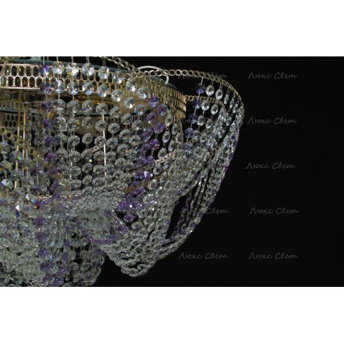 Люстра Космос № 2 фиолетовая в Саратове Гусь Хрустальный