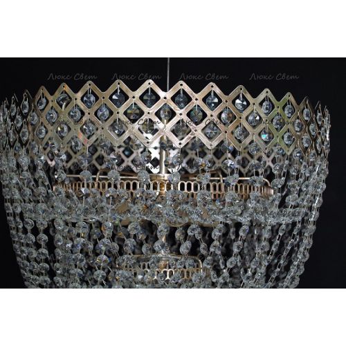 Люстра Водопад корона № 3 в Саратове Гусь Хрустальный