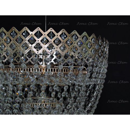 Люстра Водопад корона № 3 в Саратове Гусь Хрустальный