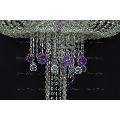 Люстра Анжелика 1 шар 40 мм фиолетовая в Саратове Гусь Хрустальный