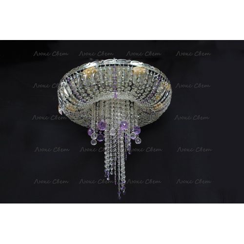 Люстра Анжелика 1 шар 40 мм фиолетовая в Саратове Гусь Хрустальный