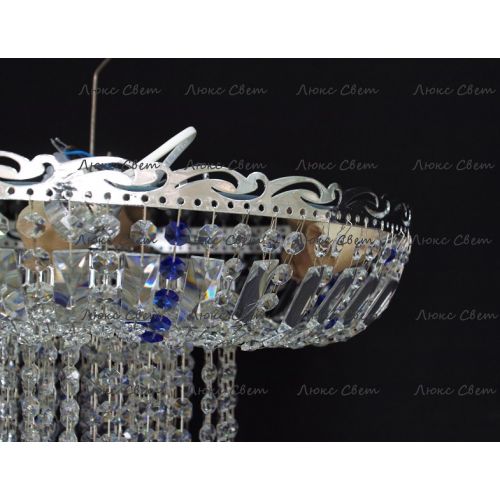 Люстра Анжелика 1 шар 40 синяя в Саратове Гусь Хрустальный