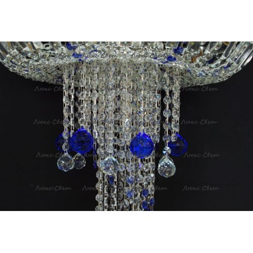 Люстра Анжелика 1 шар 40 синяя в Саратове Гусь Хрустальный
