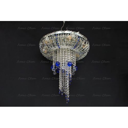 Люстра Анжелика 1 шар 40 синяя в Саратове Гусь Хрустальный