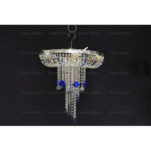 Люстра Анжелика 1 шар 40 синяя в Саратове Гусь Хрустальный