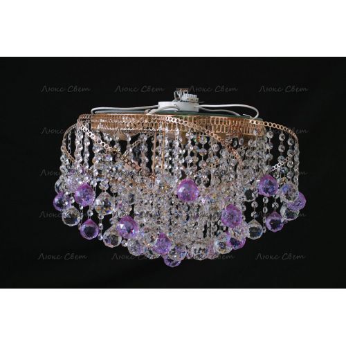 Люстра Космос шар 40 мм фиолетовая в Саратове Гусь Хрустальный