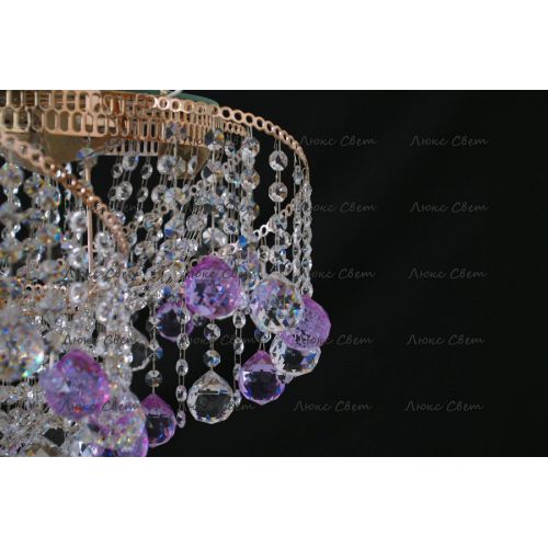 Люстра Космос шар 40 мм фиолетовая в Саратове Гусь Хрустальный