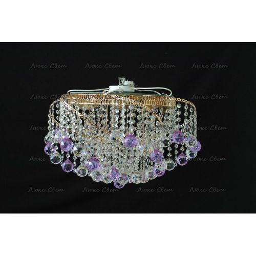 Люстра Космос шар 40 мм фиолетовая в Саратове Гусь Хрустальный